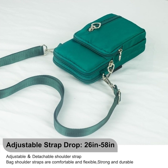 Crossbody Bag Cell Phone Sleeve Concert Venue Bag Adiustable Strap Arm Wrist NWT - Picture 6 of 12